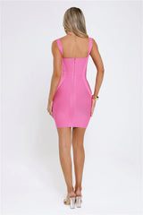 Level Up Bandage Mini Dress Candy