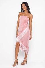 Elegant Girl Midi Dress Pink