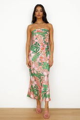 Highway To Heaven Maxi Dress Pink Green