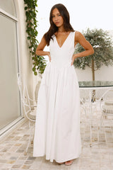 Love In The Maldives Maxi Dress White
