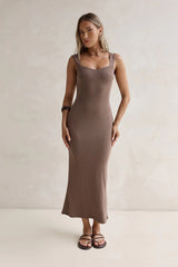 Martini Hour Midi Dress Chocolate