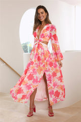 Spring Sunsets Maxi Dress Floral