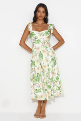 Seaside Space Midi Dress White