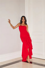 Extravagant Events Strapless Maxi Dress Red