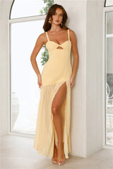 Formal Fabulousness Maxi Dress Yellow