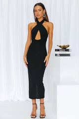 Cupids Alive Midi Dress Black