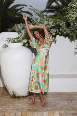 Getaway Mood Maxi Dress Teal