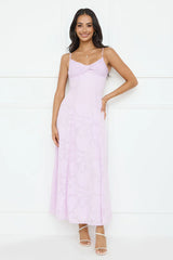 Pine Blossom Maxi Dress Lilac