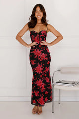 Best Wishes For You Mesh Maxi Dress Black