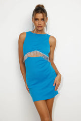 The Stand Out Girl Mini Dress Blue