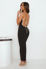 Fanciest Girl Maxi Dress Black