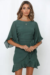 Never Regret Anything Dress Green