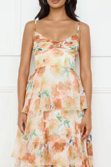 Starflower Breeze Maxi Dress Orange