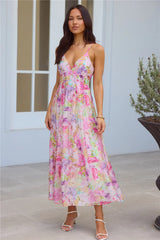 Tides Of Colour Midi Dress Print