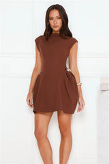 Fashion That Works Mini Dress Brown