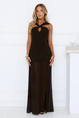 Dressed To Perfection Maxi Dress Black