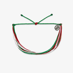 Red, Green & White Bracelet