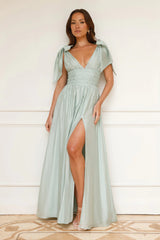 Eyes Of A Goddess Maxi Dress Sage