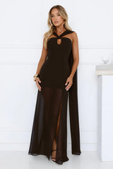 Dressed To Perfection Maxi Dress Black