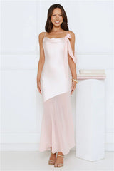 Proposal Satin Maxi Dress Pink