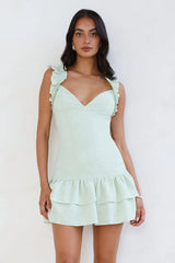Your Wildflower Mini Dress Sage