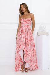 Thoughts For You Midi Dress Pink