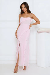 Station Of Luxe Maxi Dress Pink