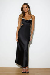 Luxe Girl Entrance Maxi Dress Black