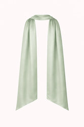 Satin Neck Scarf Sage Green