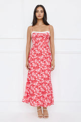 Recipe For Happiness Maxi Dress Red