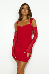 Classiness Mini Dress Wine