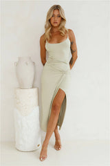 Sweet Yet Sour Maxi Dress Sage
