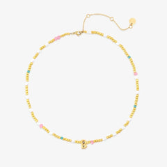 Initial Pearl & Seed Bead Choker