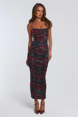 Beloved Kisses Bodycon Maxi Dress Black