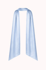 Satin Neck Scarf Light Blue