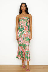 Highway To Heaven Maxi Dress Pink Green