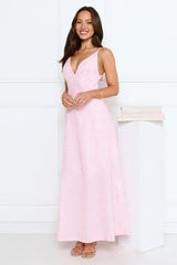 Soft Moonbeam Maxi Dress Pink