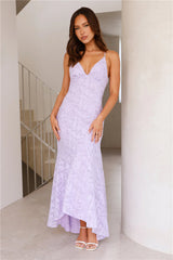 Country Charm Maxi Dress Lilac