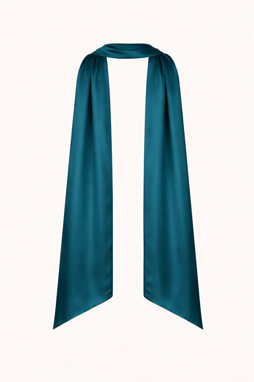 Satin Neck Scarf Teal