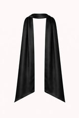 Satin Neck Scarf Black