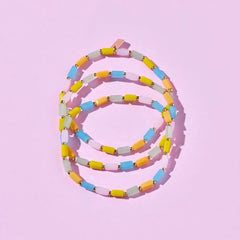 Neon Lights Stretch Bracelet 3 Pack