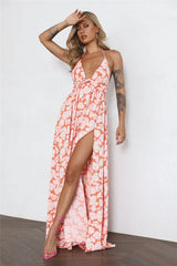Eternally Evergreen Maxi Dress Orange