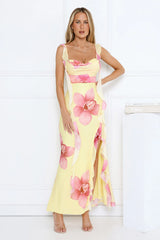 Honey Wink Maxi Dress Yellow