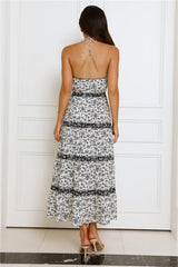 Spring Garden Party Midi Dress Beige