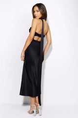 Stylish Queen Maxi Dress Black