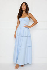 Chic At Sunset Maxi Dress Blue