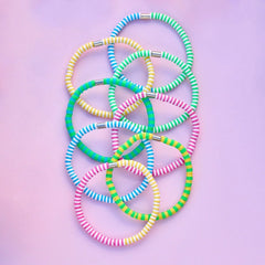 Neon Daze Stretch Bracelet Set of 8