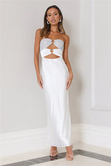 Glam Vibes Maxi Dress White
