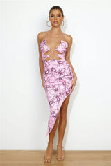 Switching Looks Midi Dress Pink