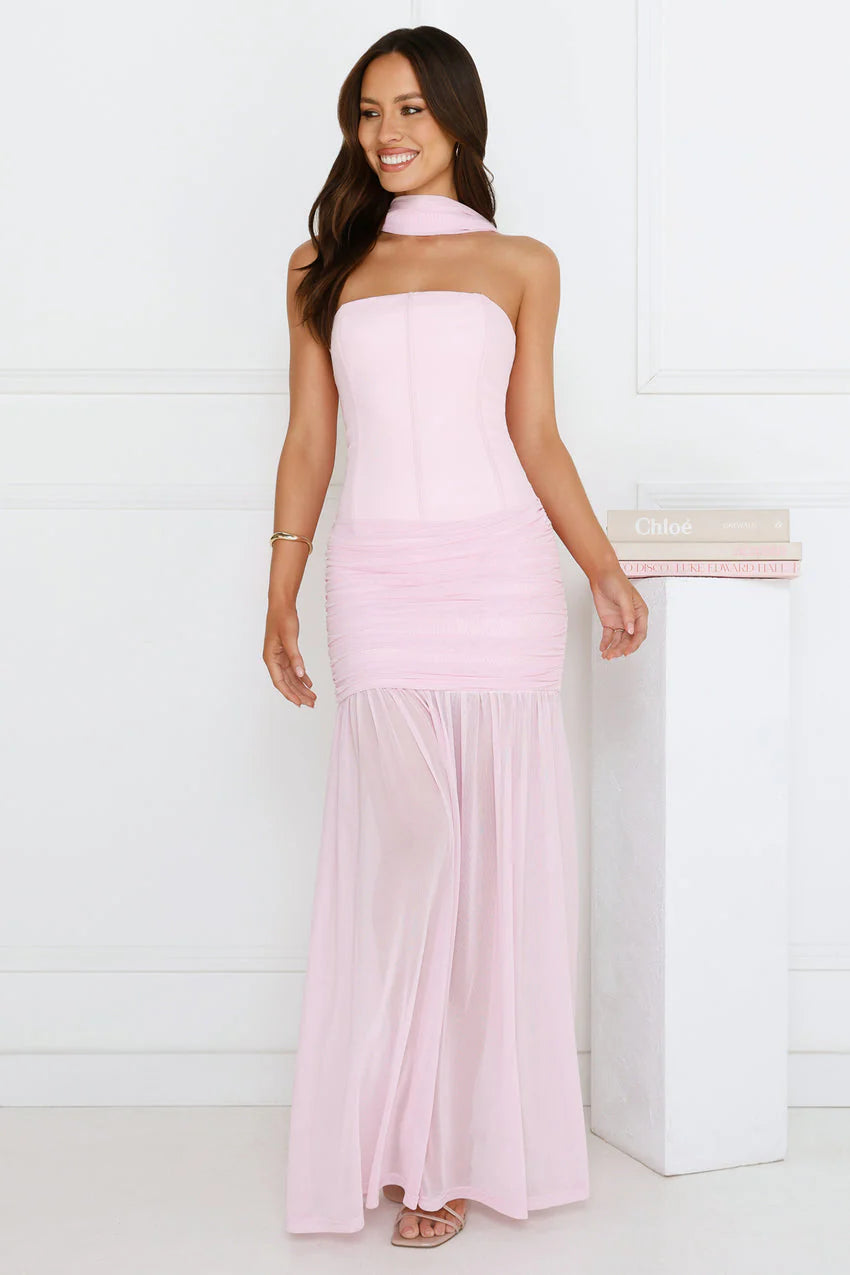 Lillie Corset Maxi Dress Musk